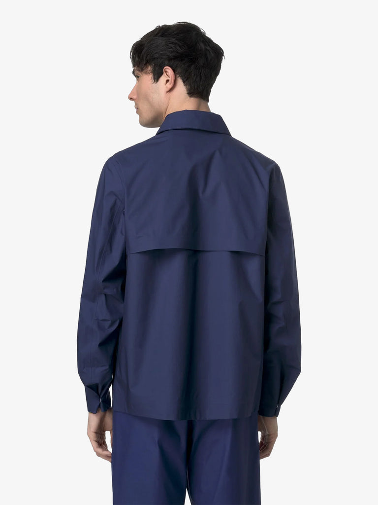 K-WAY giubbotti orion 3l poplin uomo blu cotone