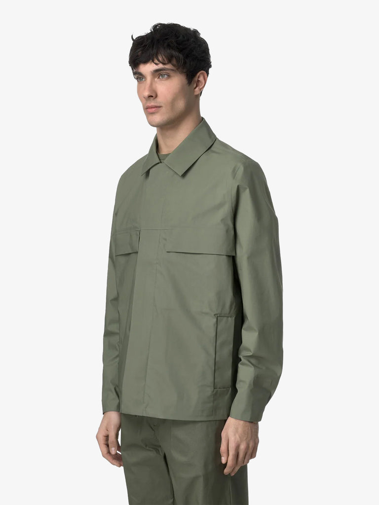 K-WAY giubbotti orion 3l poplin uomo verde cotone