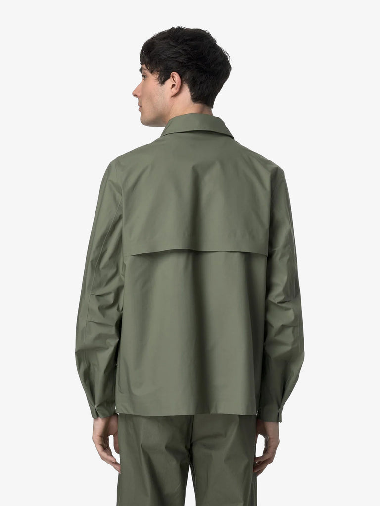 K-WAY giubbotti orion 3l poplin uomo verde cotone