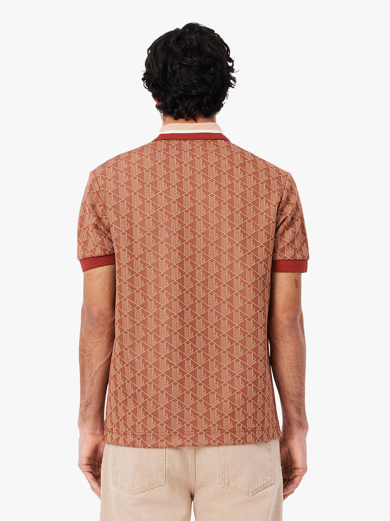 LACOSTE Polo MAGLIETTA M/C DH1417 Uomo Marrone