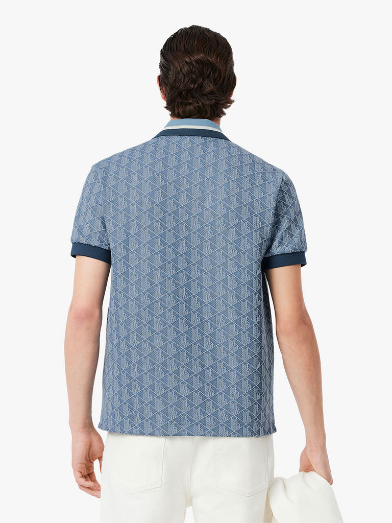 LACOSTE Polo MAGLIETTA M/C DH1417 Uomo Azzurro