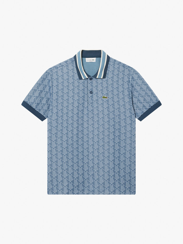 LACOSTE Polo MAGLIETTA M/C DH1417 Uomo Azzurro