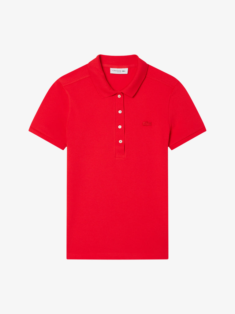 LACOSTE Polo MAGLIETTA M/C PF5462 Donna Rosso