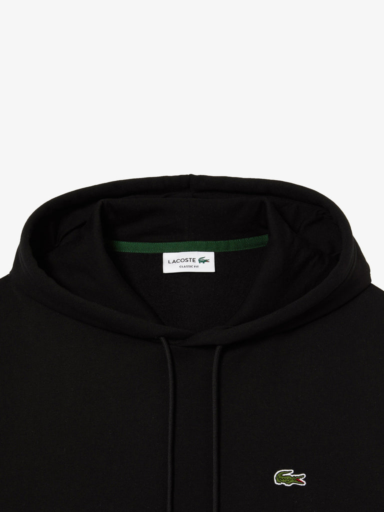 LACOSTE Felpa con cappuccio da jogging SH9623 uomo cotone nero