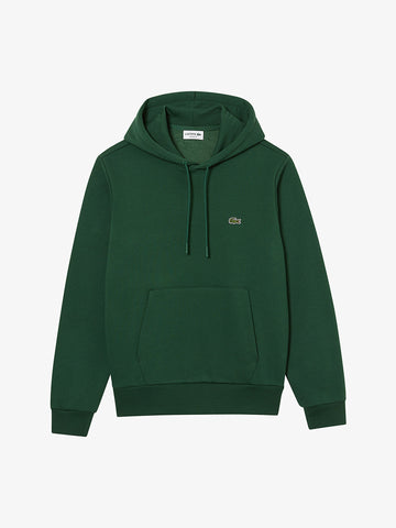 LACOSTE Felpa con cappuccio in pile SH9623 uomo cotone verde