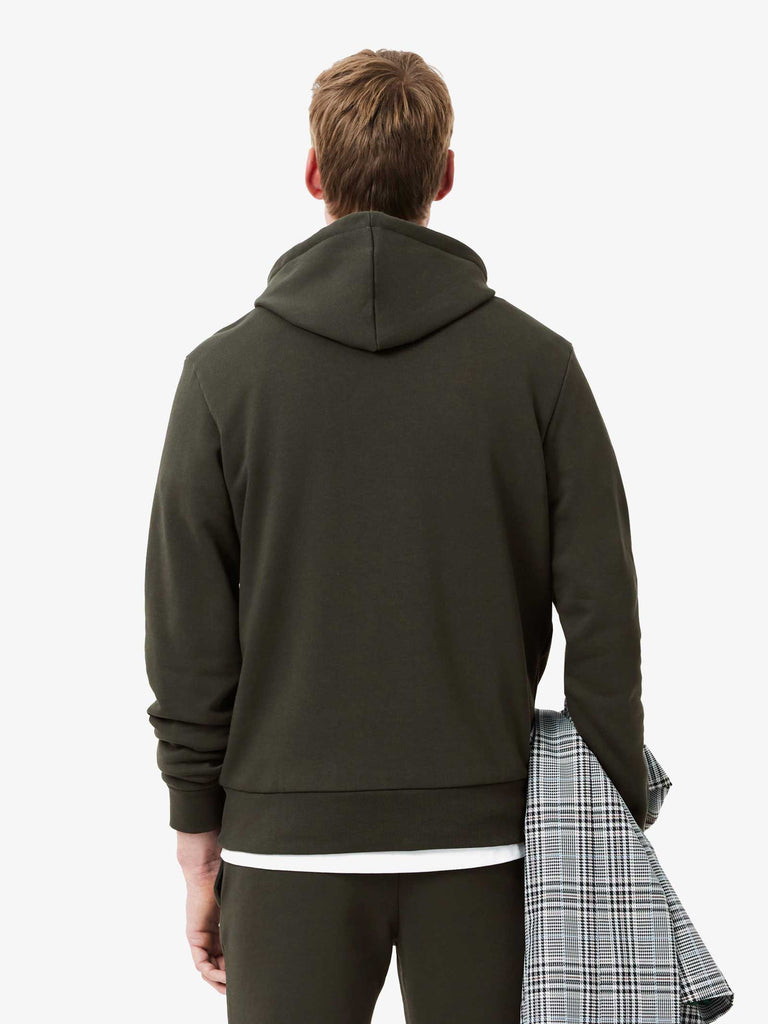 LACOSTE Felpa con cappuccio da jogging SH9623 uomo cotone bordeaux