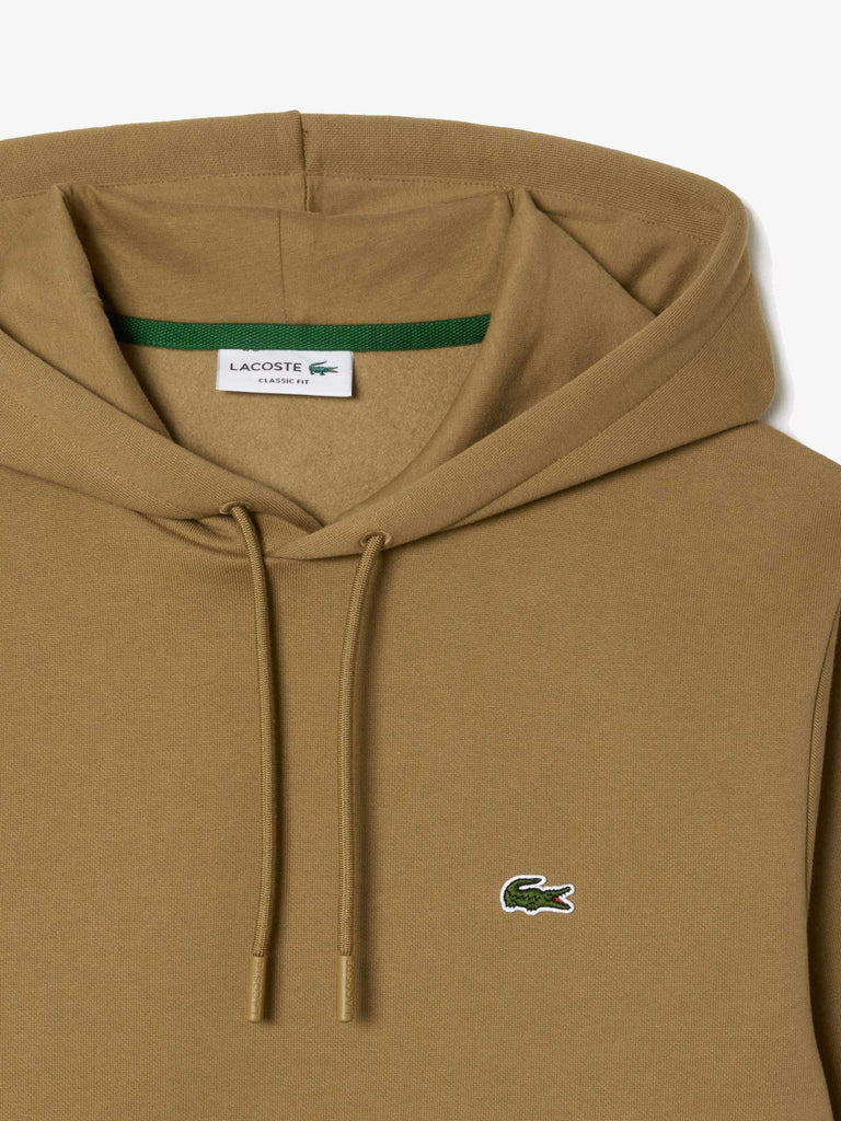 LACOSTE Felpa con cappuccio jogger SH9623 uomo cotone marrone