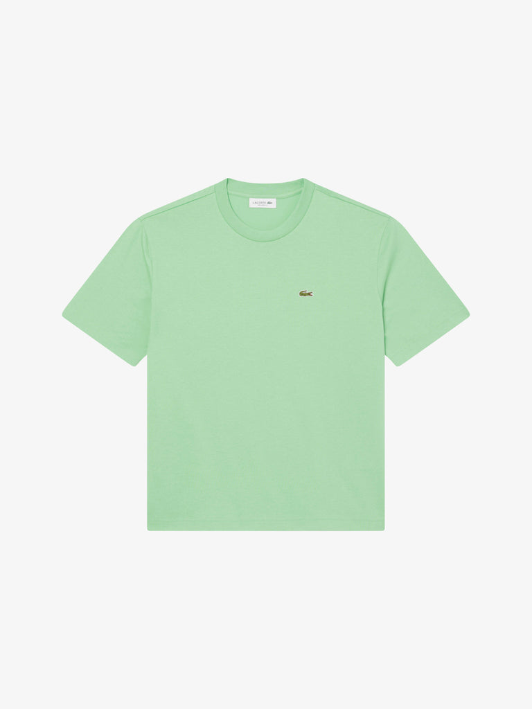 LACOSTE T-shirt Donna Verde Cotone