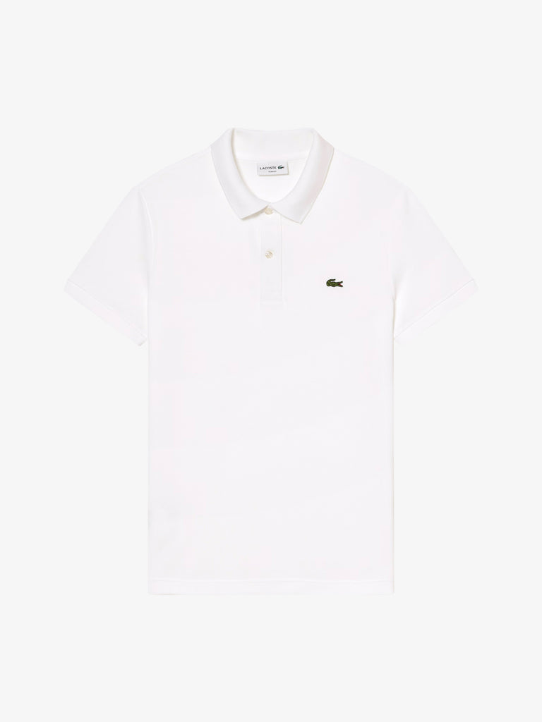 LACOSTE t-shirt con stampa multipla uomo bianco cotone