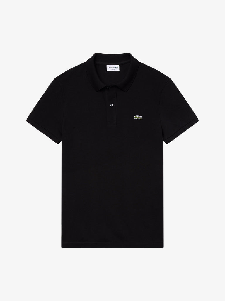 LACOSTE t-shirt con stampa multipla uomo nero cotone