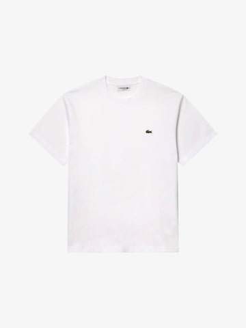 LACOSTE T-shirt in jersey TH7318 uomo cotone bianco