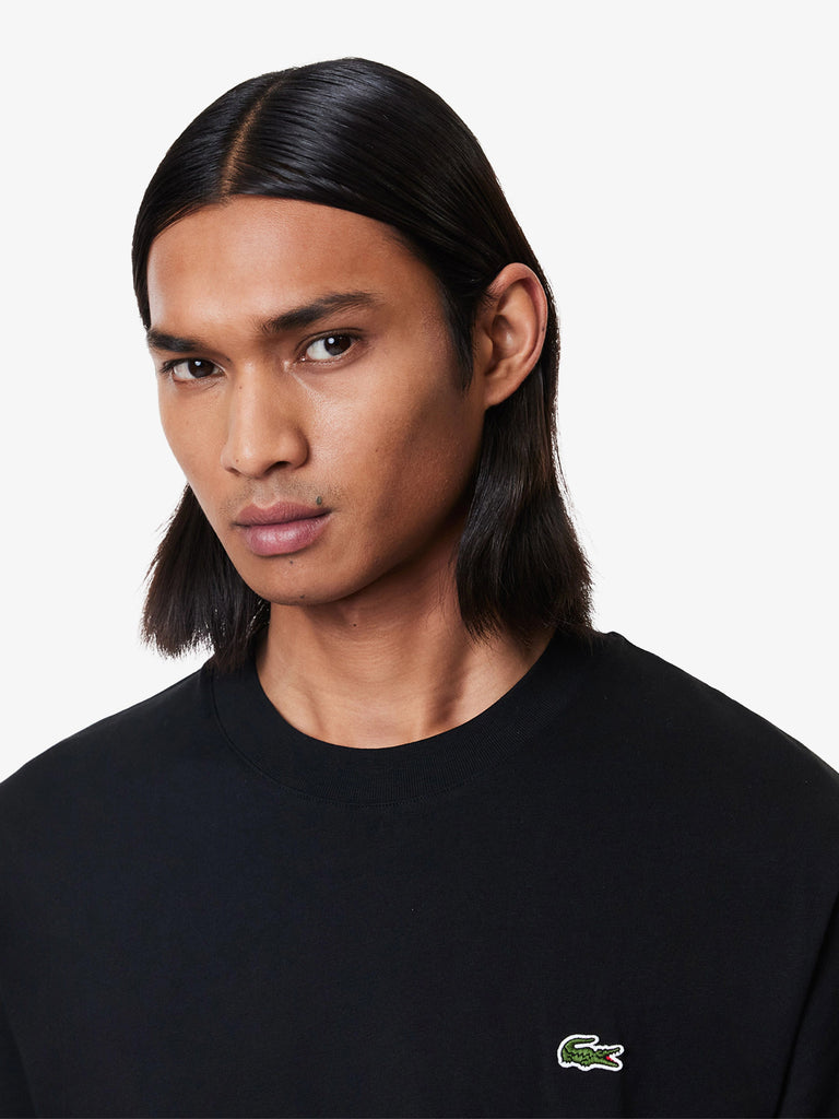 LACOSTE T-shirt in jersey TH7318 uomo cotone nero