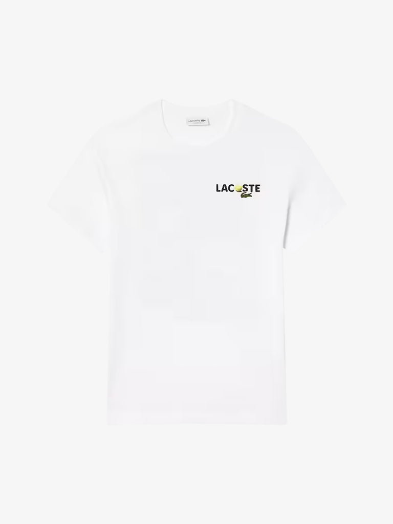 LACOSTE T-shirt TH7363 uomo cotone bianco