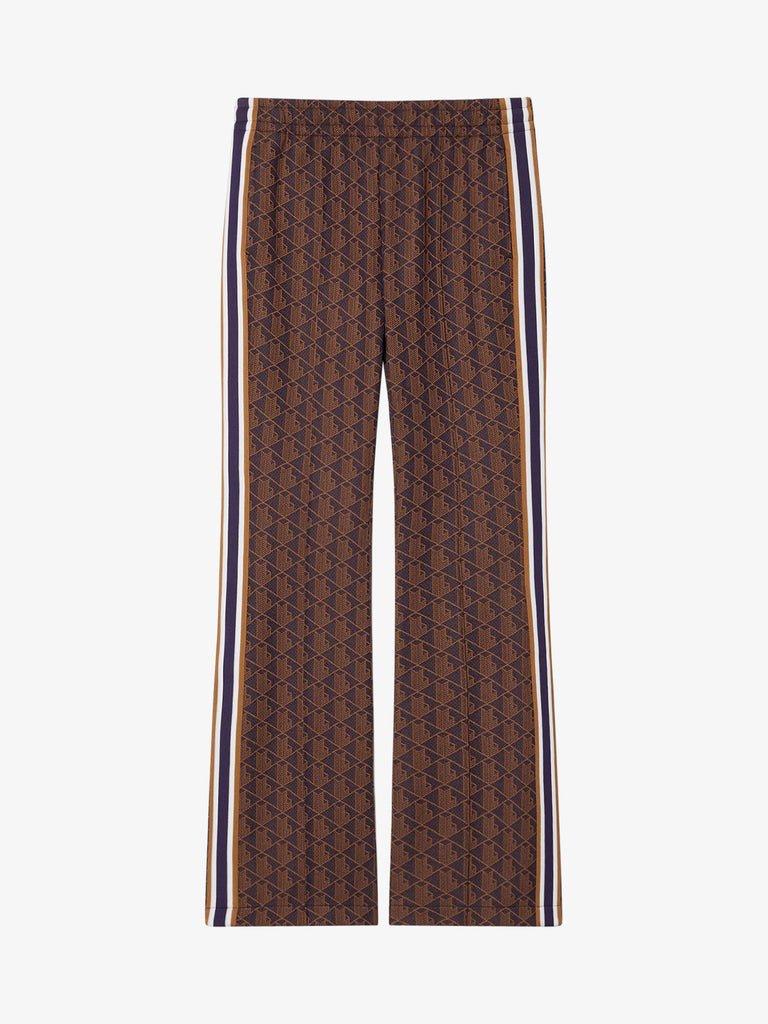 LACOSTE joggers svasati con monogramma donna marrone