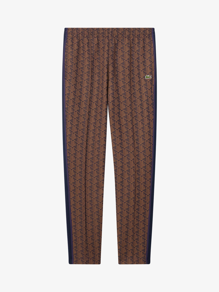 LACOSTE joggers con monogramma paris uomo marrone