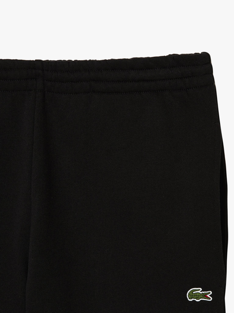 LACOSTE Pantatuta in pile spazzolato XH9610 uomo cotone nero