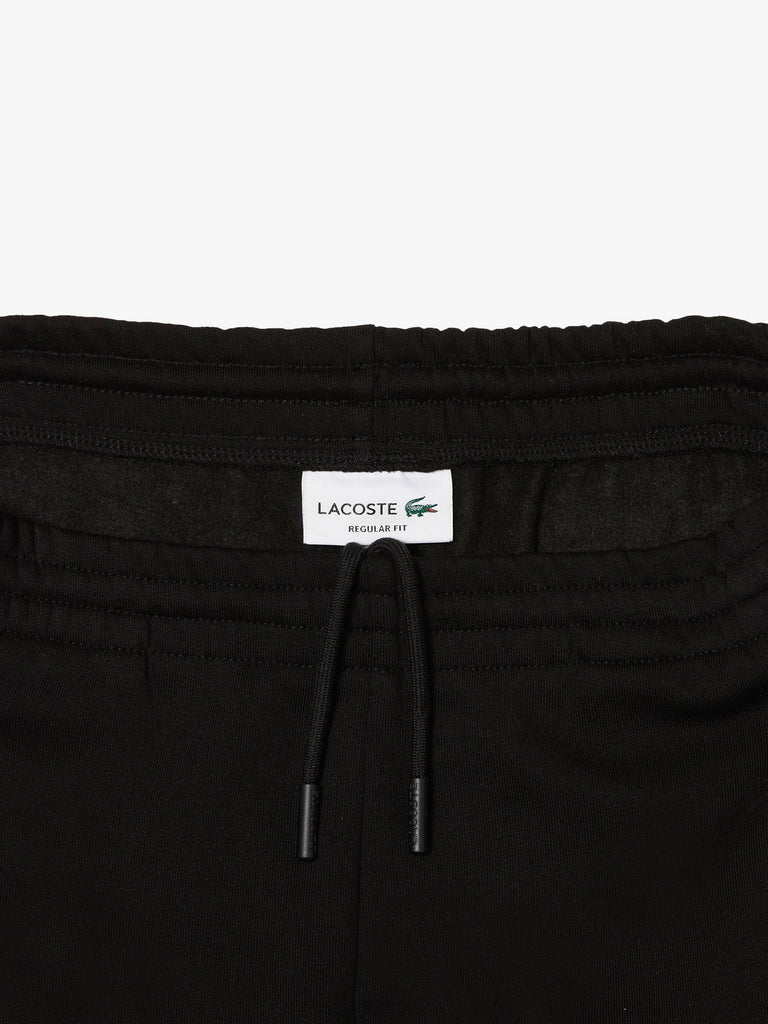 LACOSTE Pantatuta in pile spazzolato XH9610 uomo cotone nero