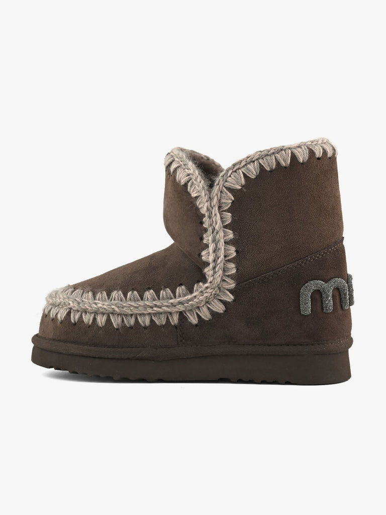 MOU Stivaletti Eskimo 18 logo glitter FW101050A donna pelle nero