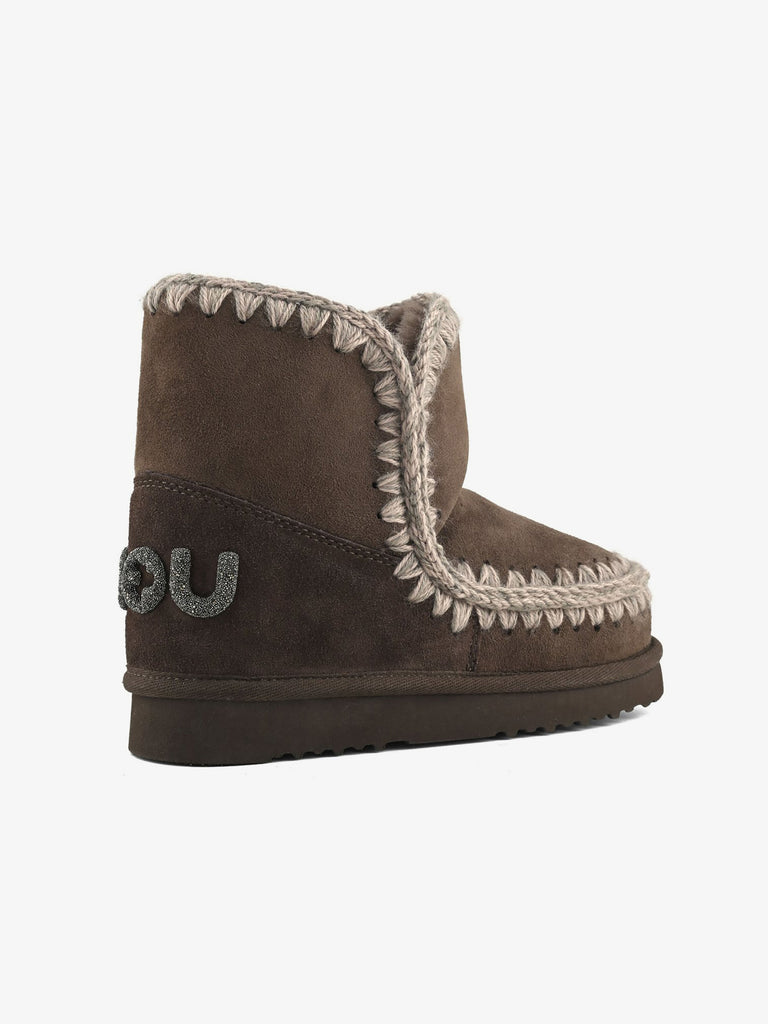 MOU Stivaletti Eskimo 18 logo glitter FW101050A donna pelle nero