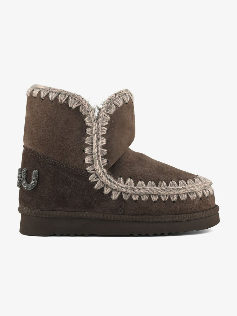 MOU Stivaletti Eskimo 18 logo glitter FW101050A donna pelle nero