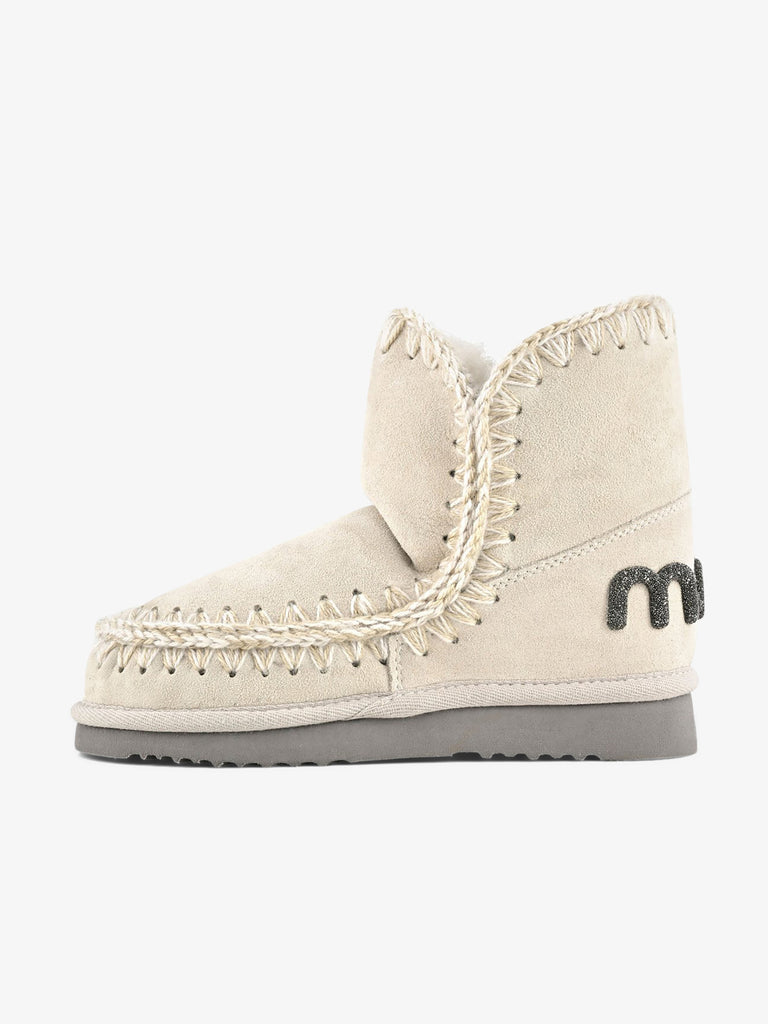 MOU Stivaletti Eskimo 18 logo glitter FW101050A donna pelle beige