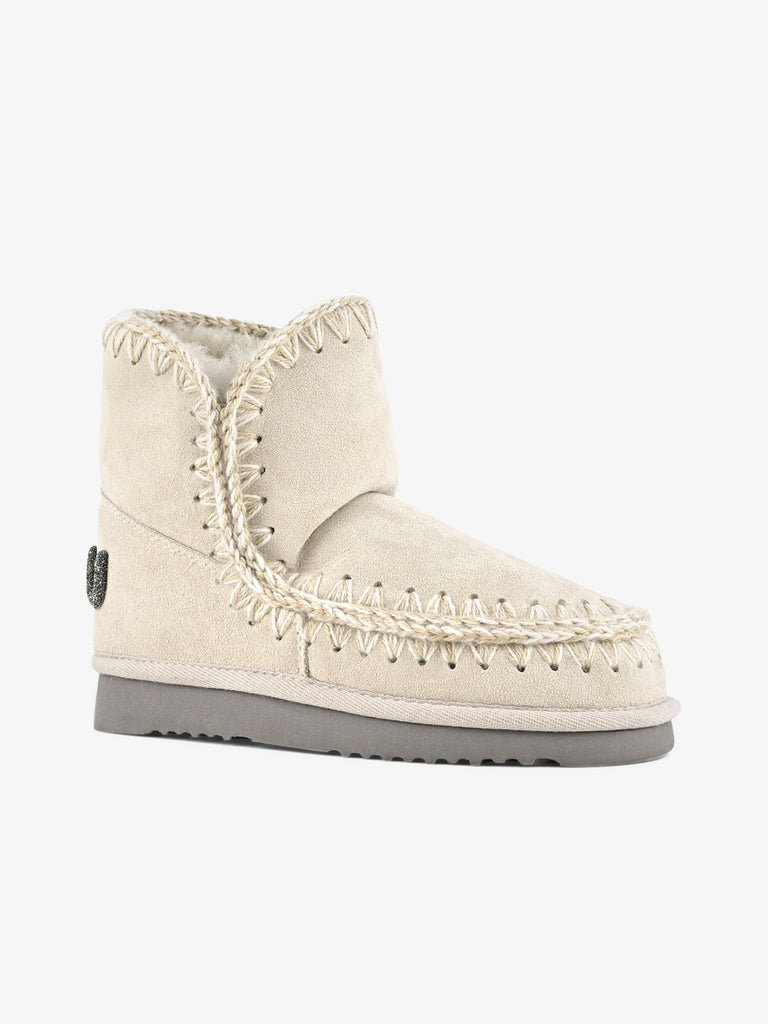 MOU Stivaletti Eskimo 18 logo glitter FW101050A donna pelle beige