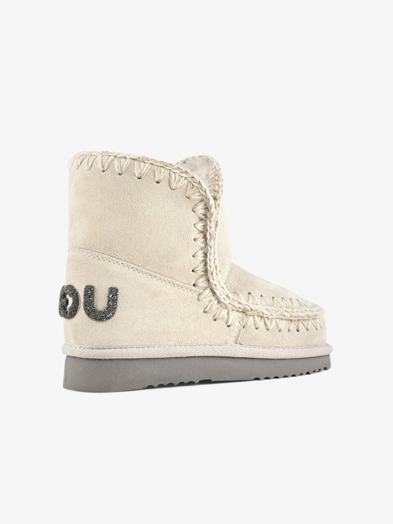 MOU Stivaletti Eskimo 18 logo glitter FW101050A donna pelle beige