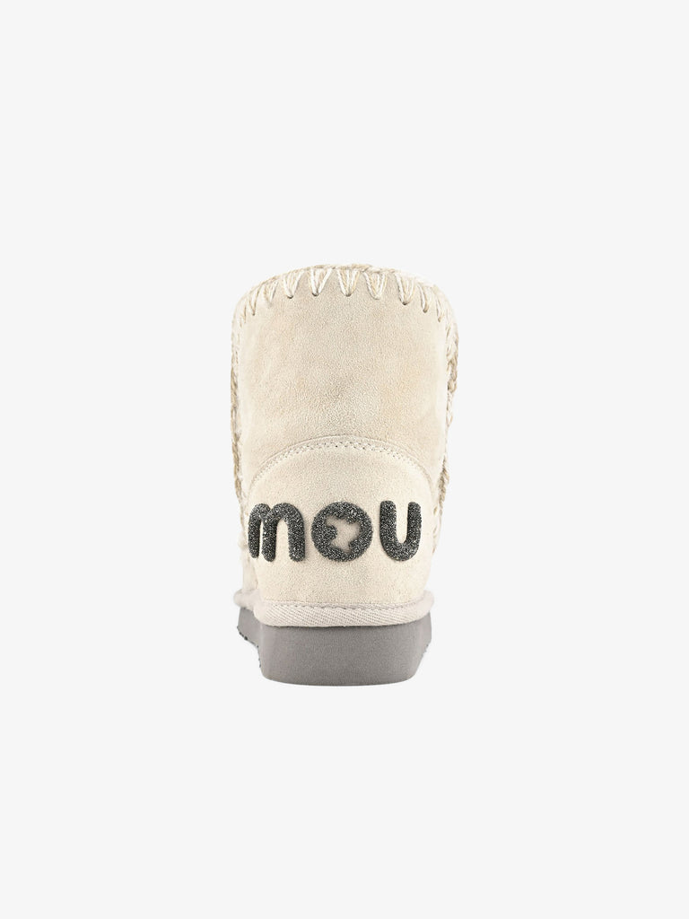 MOU Stivaletti Eskimo 18 logo glitter FW101050A donna pelle beige