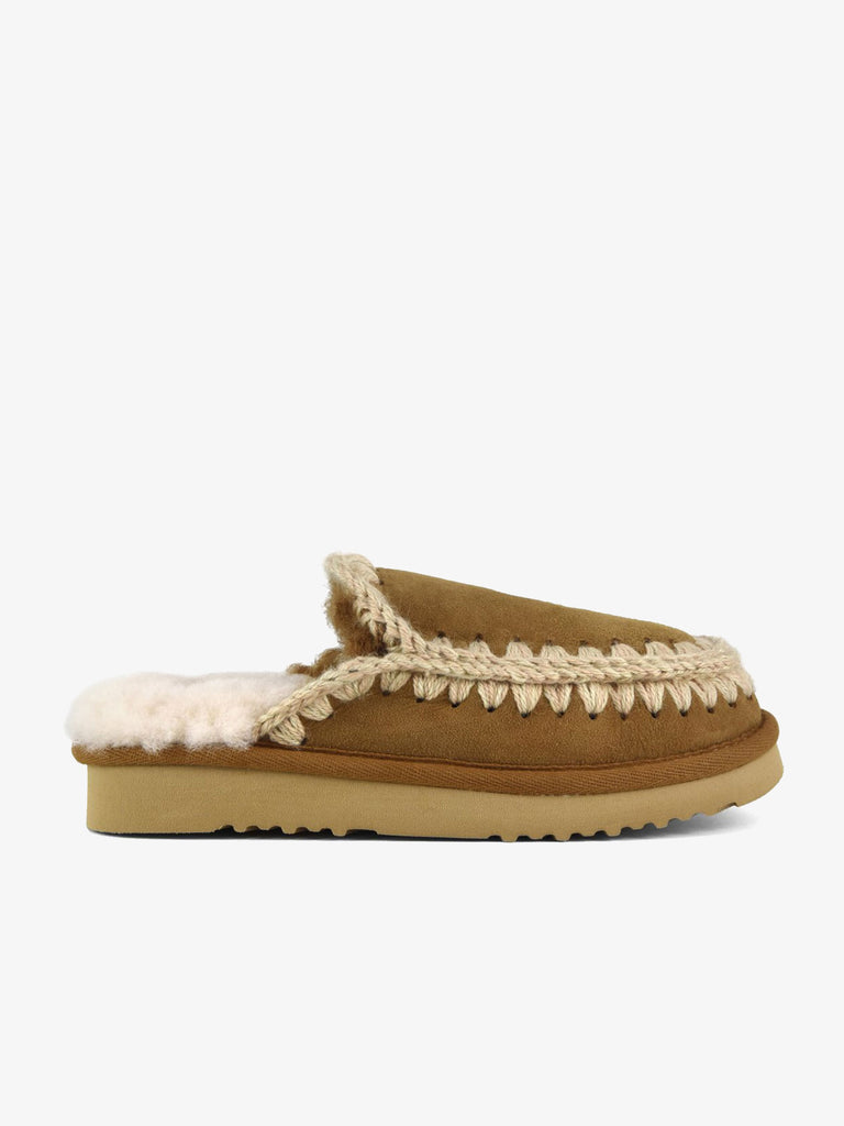 MOU Sabot Eskimo Slipper Cognac FW101125A donna pelle