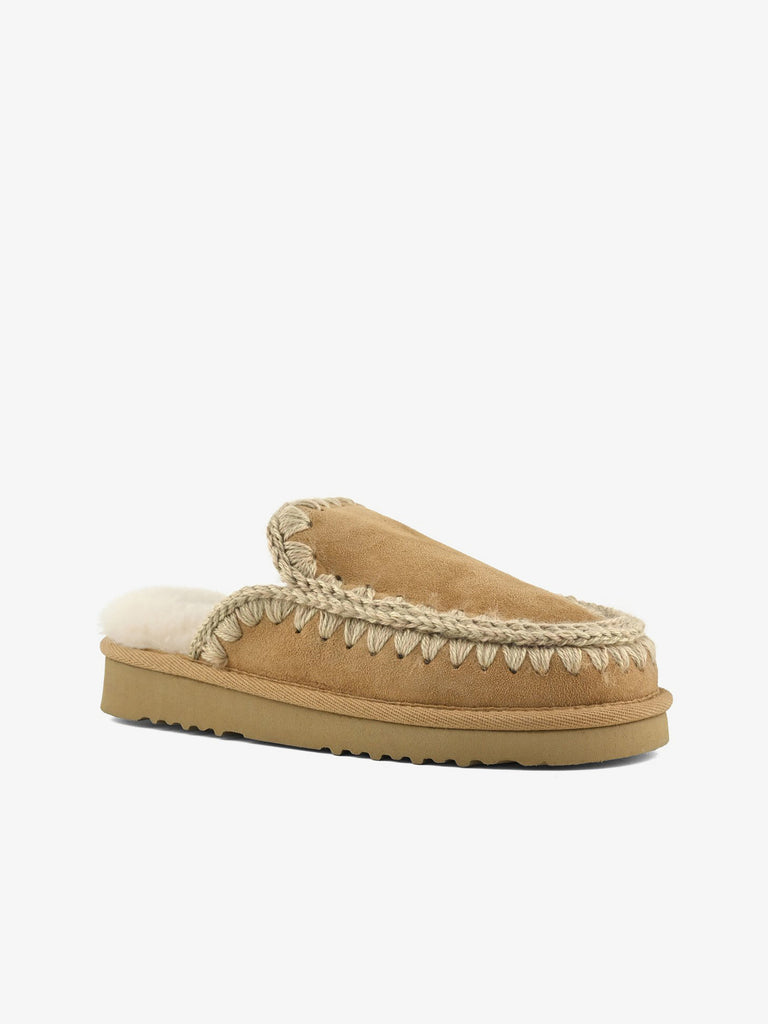 MOU Sabot Eskimo Slipper Cognac FW101125A donna pelle