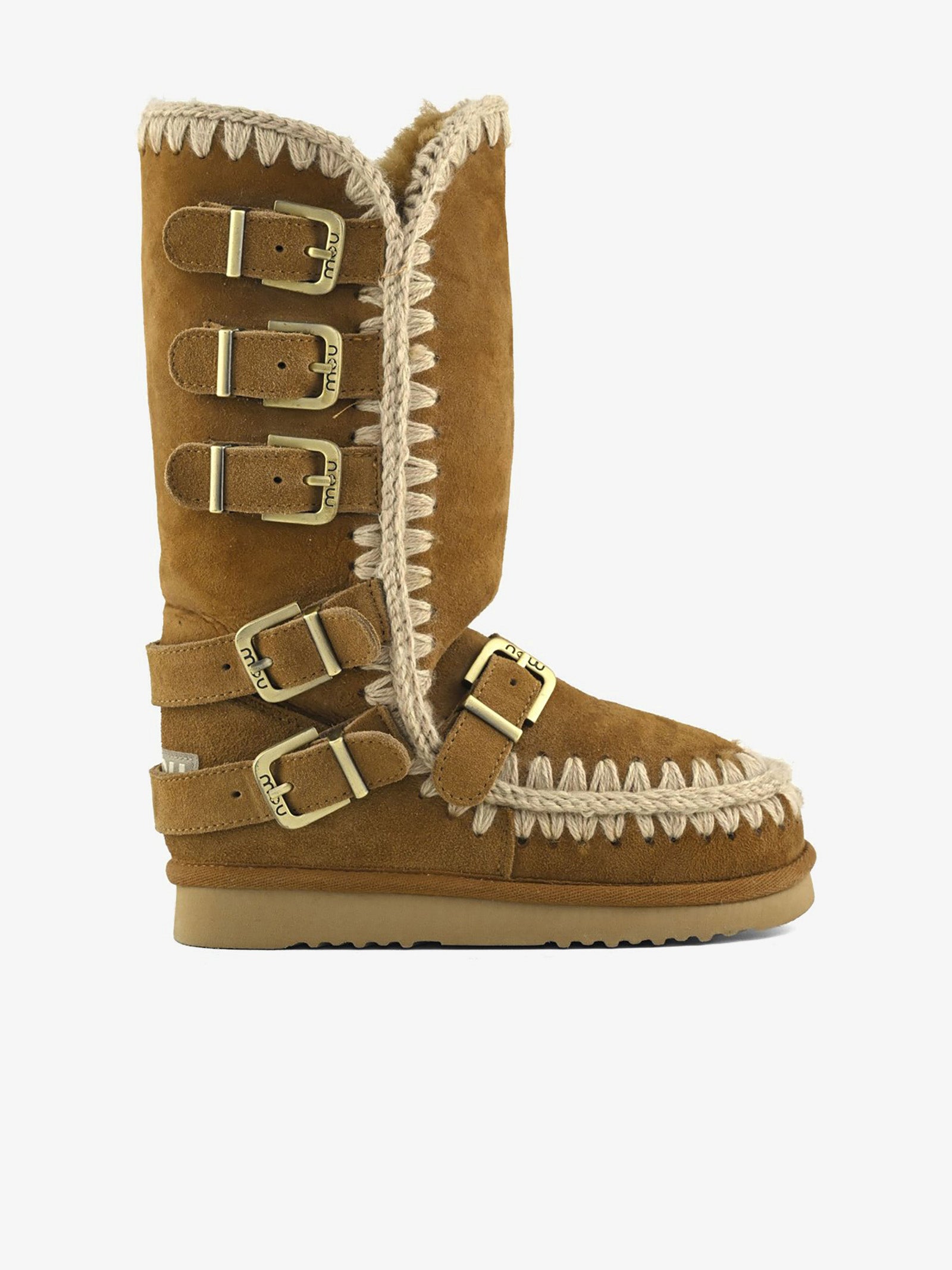 MOU botas de mujer esquimal 40 correas de hebilla FW101137A cuero