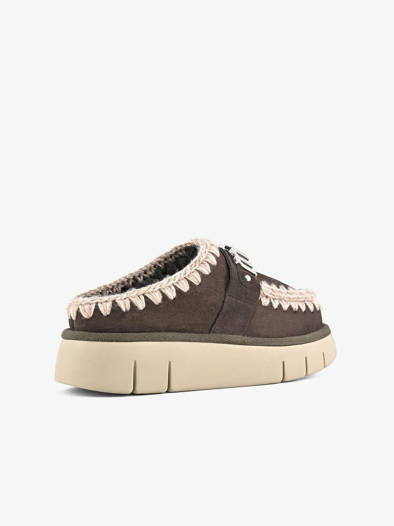 MOU Sabot Bounce con logo metallo FW531001A donna pelle grigio