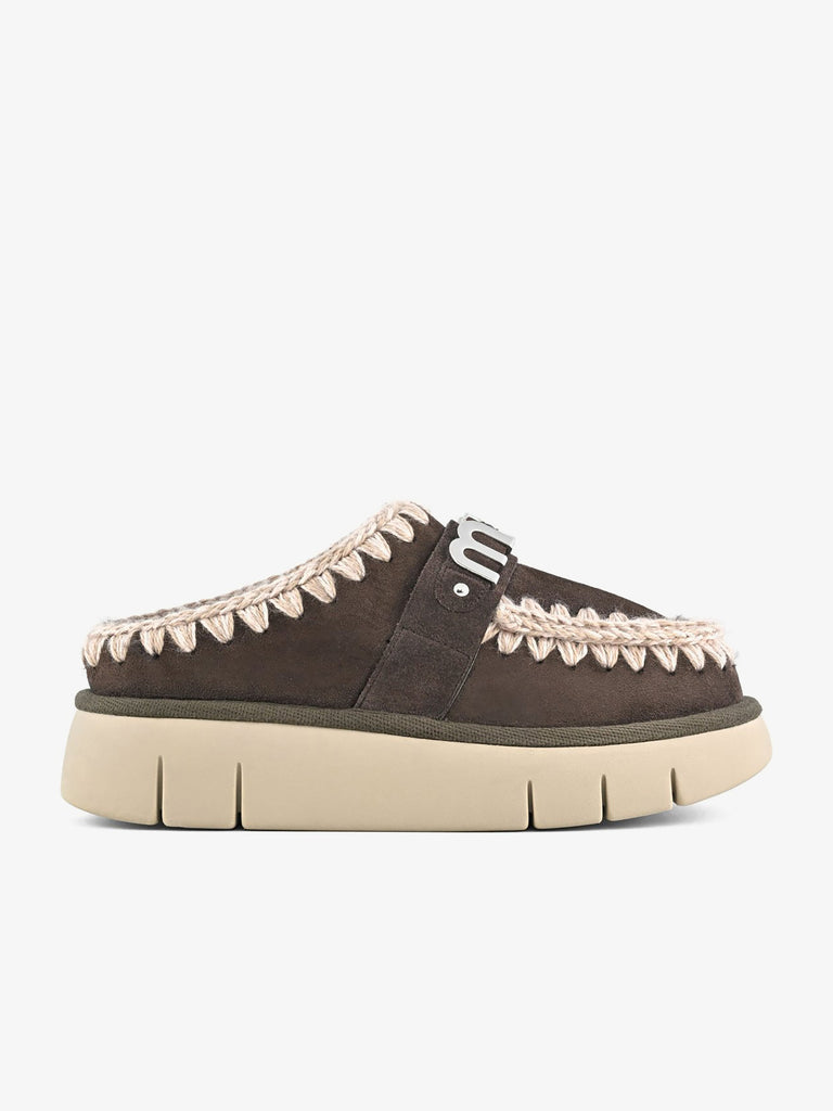 MOU Sabot Bounce con logo metallo FW531001A donna pelle grigio