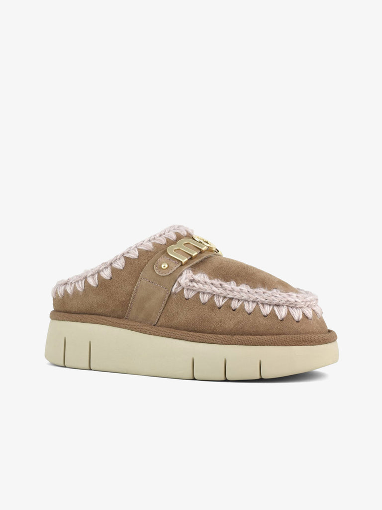 MOU Sabot Bounce con logo metallo FW531001A donna pelle marrone