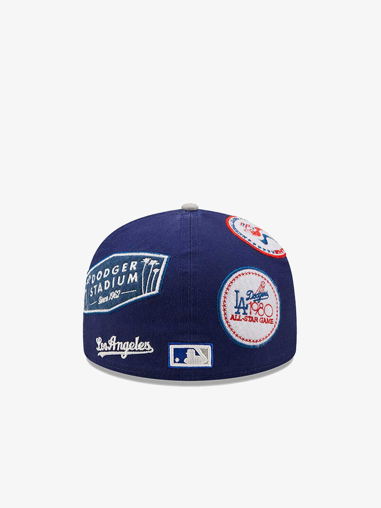 NEW ERA Cappello 59FIFTY Fitted LA Dodgers Cooperstown 60240320 uomo cotone blu
