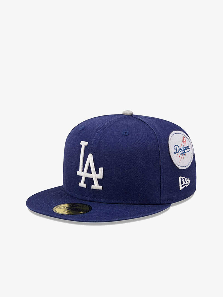 NEW ERA Cappello 59FIFTY Fitted LA Dodgers Cooperstown 60240320 uomo cotone blu