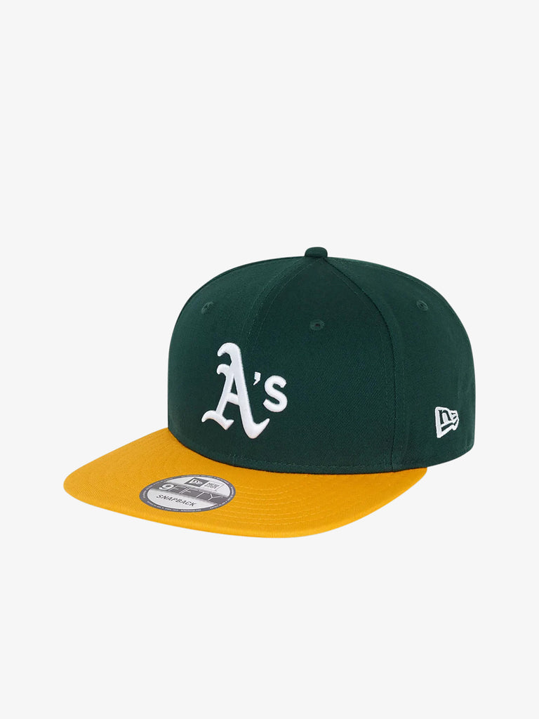 NEW ERA cappello 9fifty snapback oakland athletics mlb essential cotone
