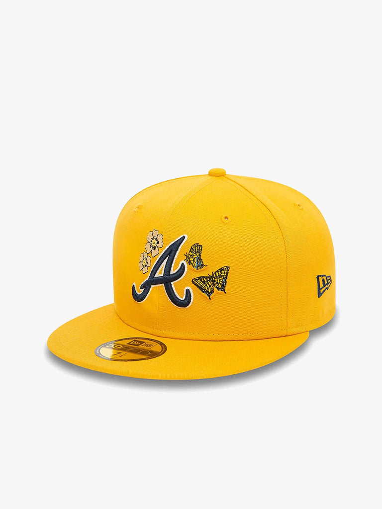 NEW ERA Cappello 59FIFTY Atlanta Braves MLB Icon 60565386 cotone giallo