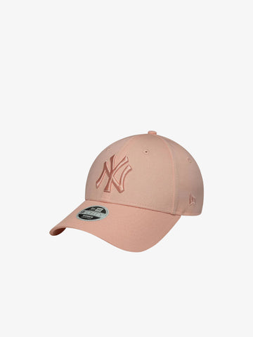 NEW ERA cappello donna 9forty new york yankees mlb league essential cotone rosa