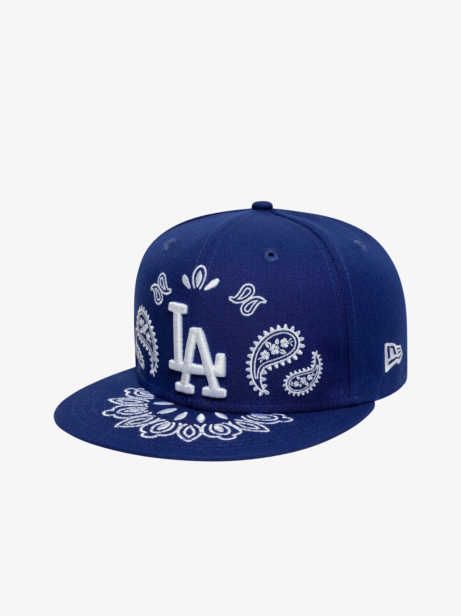 NEW ERA men's 59fifty fitted hat new york yankees mlb paisley blue