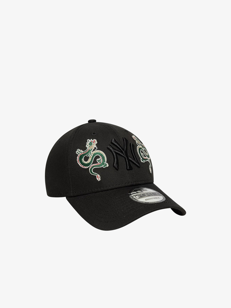 NEW ERA cappello uomo 9forty new york yankees mlb icon cotone nero