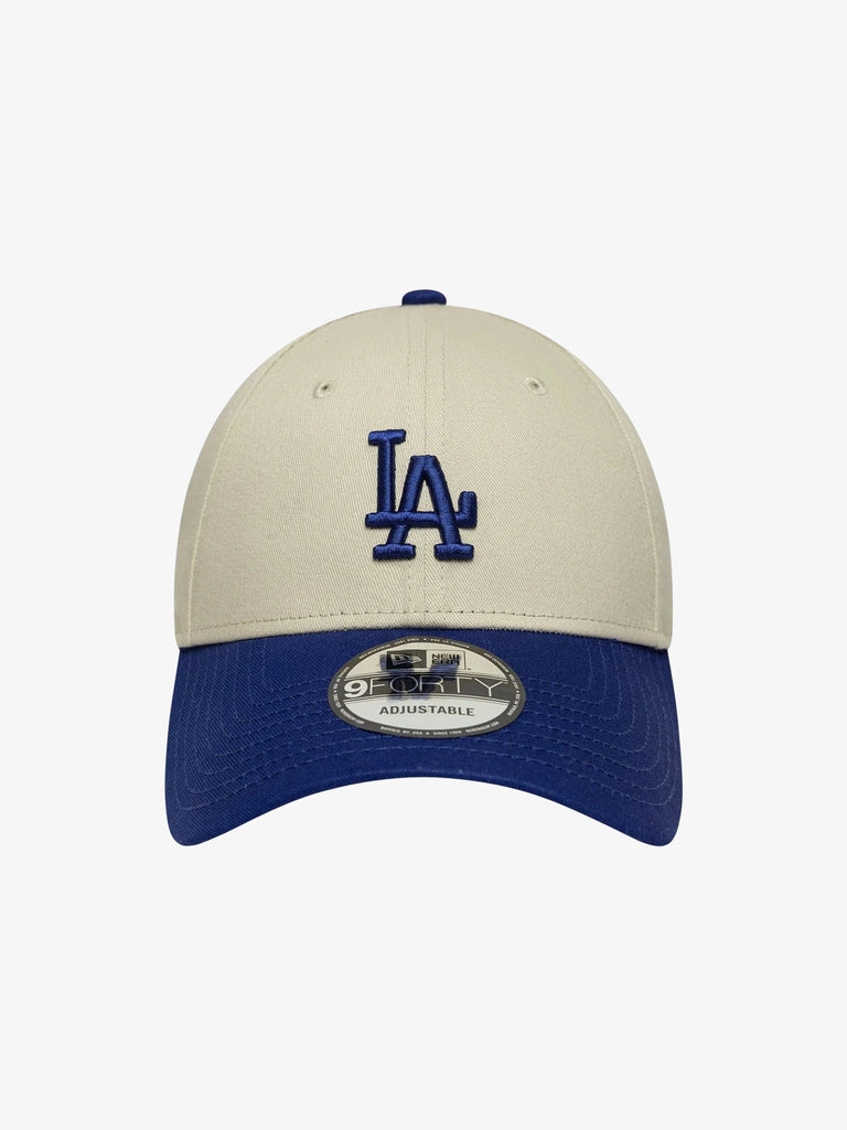 NEW ERA cappello uomo 9forty la dodgers mlb colour block cotone beige
