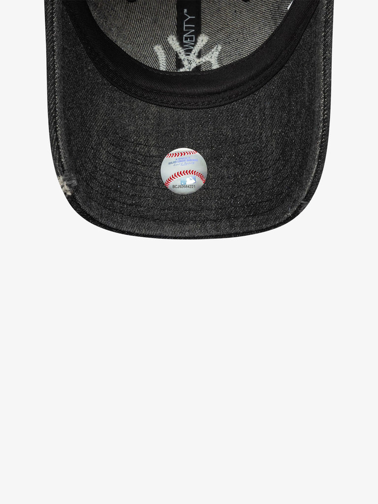 NEW ERA cappello donna 9twenty new york yankees mlb stone denim cotone nero