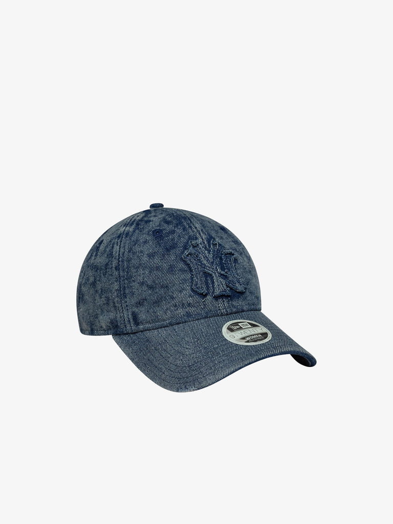 NEW ERA cappello donna 9twenty new york yankees mlb stone denim cotone azzurro