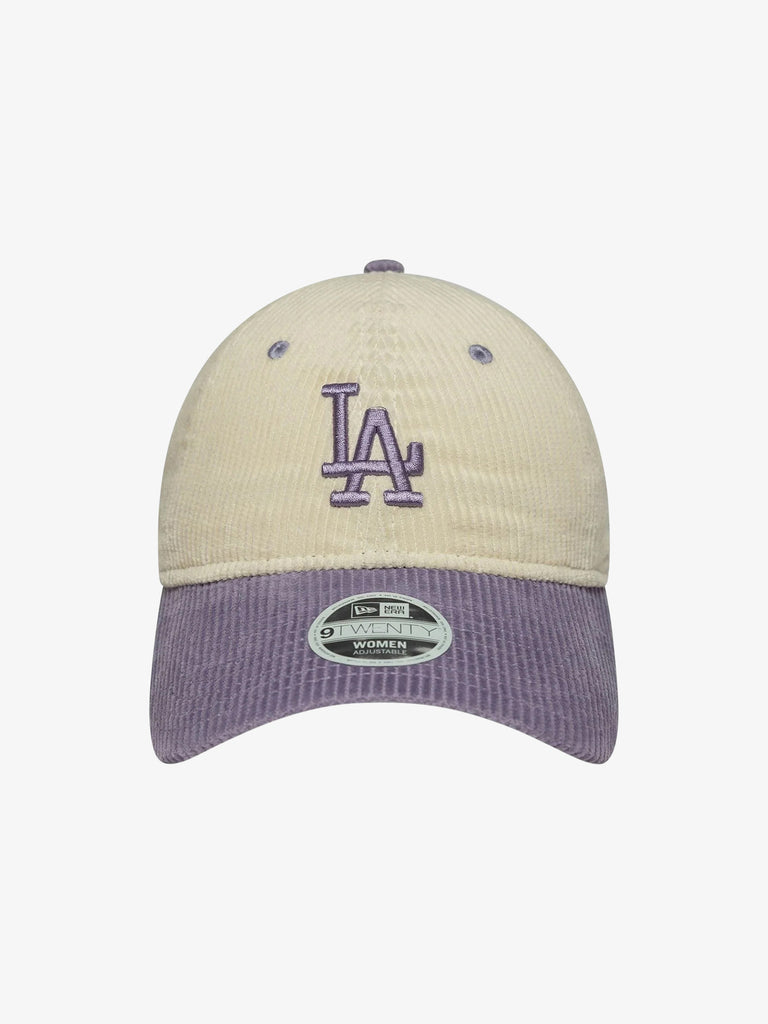 NEW ERA cappello donna 9twenty la dodgers mlb block cord cotone beige