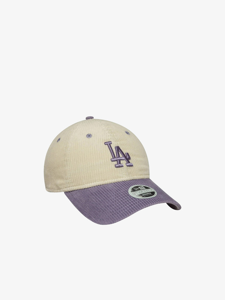 NEW ERA cappello donna 9twenty la dodgers mlb block cord cotone beige