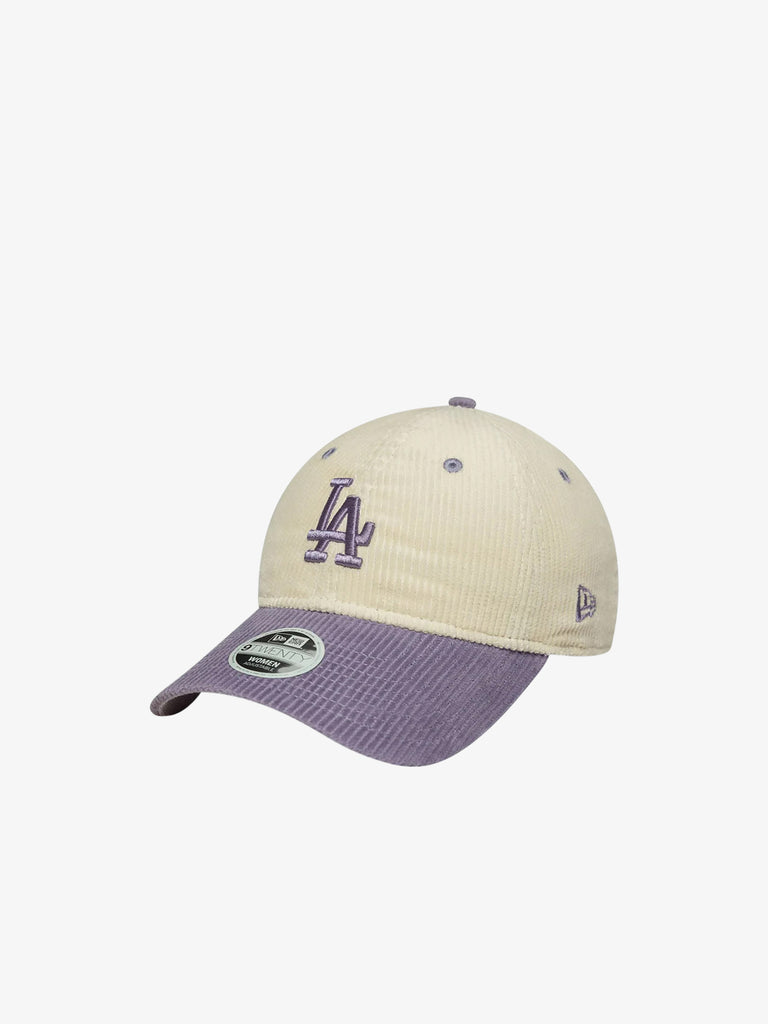 NEW ERA cappello donna 9twenty la dodgers mlb block cord cotone beige