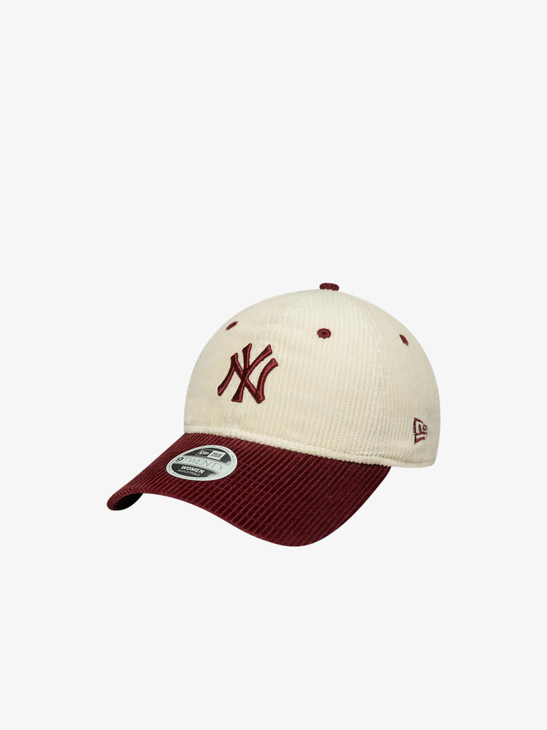NEW ERA cappello donna 9twenty new york yankees mlb block cord cotone beige