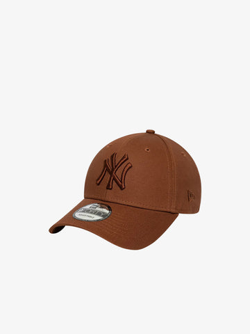 NEW ERA cappello uomo 9forty new york yankees mlb league essential cotone marrone