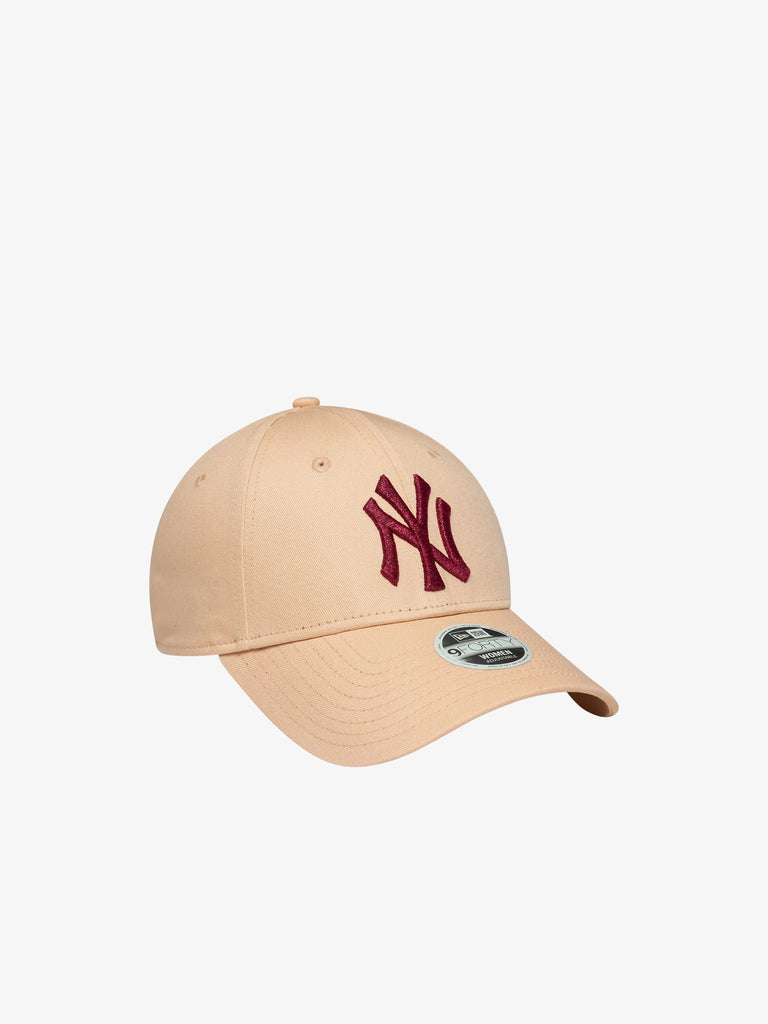 NEW ERA cappello donna 9forty new york yankees mlb metallic logo cotone rosa